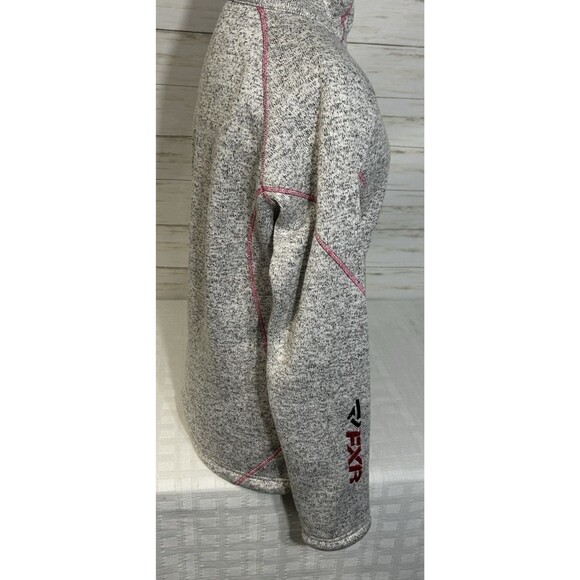 FXR Racing Snowmobile Knit Fleece Full Zip Mid-Layer Jacket Coat Size 6 Women - Picture 12 of 16